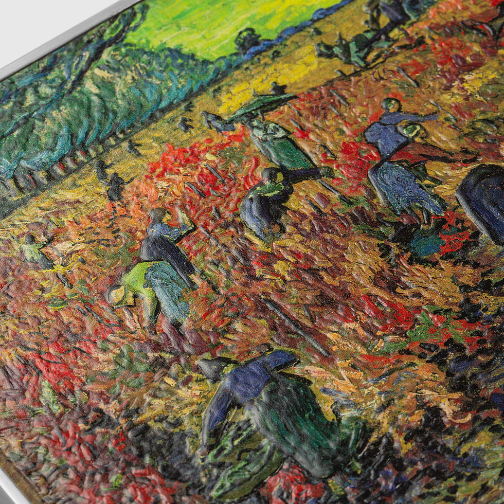 Miniaturbild: The Red Vineyard 1888 by Vincent Van Gogh 2.5 oz Silver Coin 10000 Fra Chad 2024