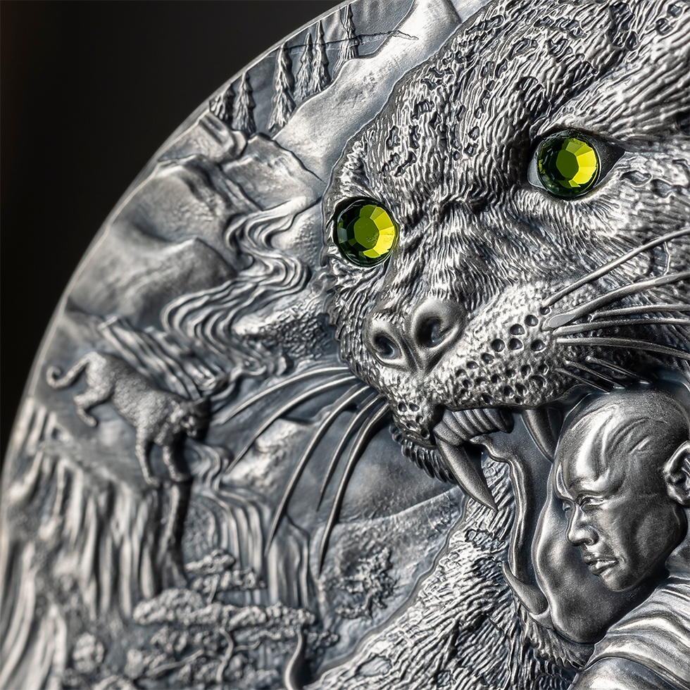 Miniaturbild: SHAOLIN KUNG FU LEOPARD Martial Arts Styles 2 Oz Silver Coin 5$ Niue 2023
