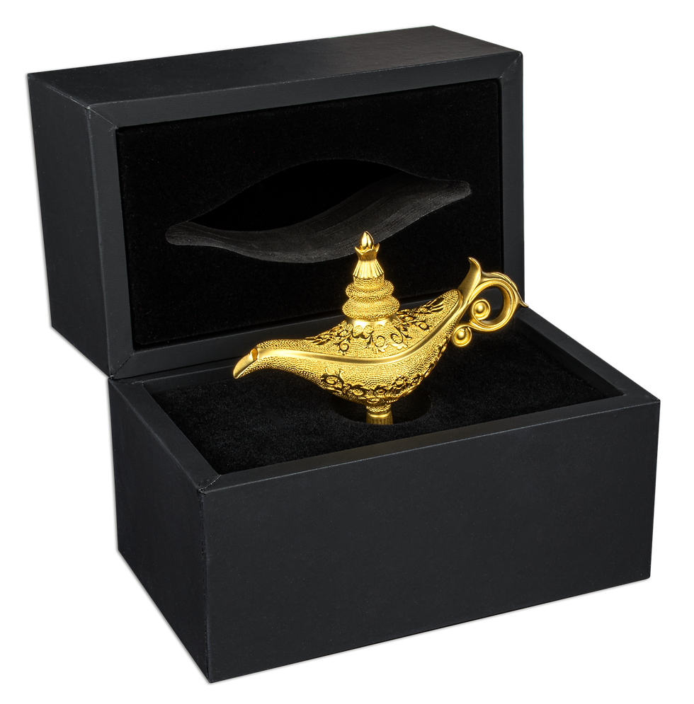 Miniatura: ALADDIN'S MAGICAL LAMP 5oz .999 Silver Djibouti 2023
