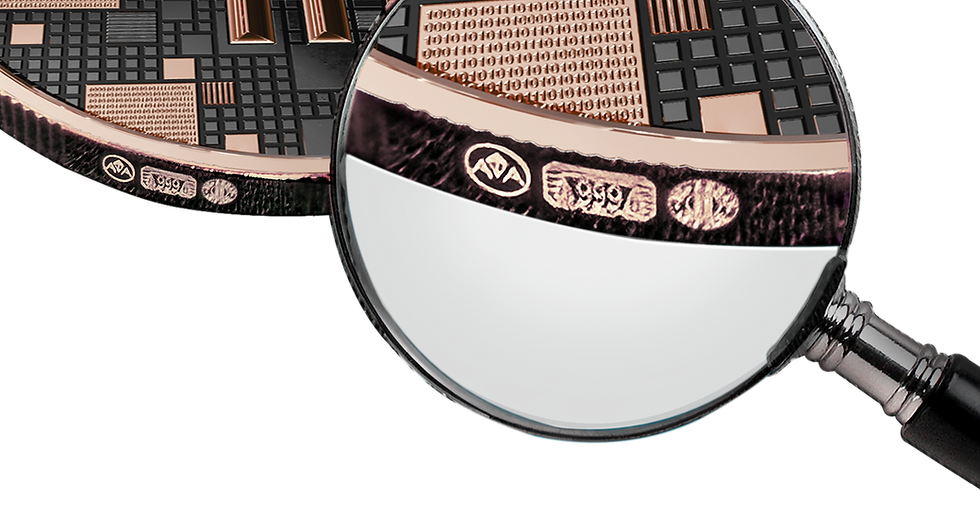 Miniatura: Project Dolphin: Ruthenium Rose Gold Edition Silver Coin Satoshi 2026 in ApoPAXX