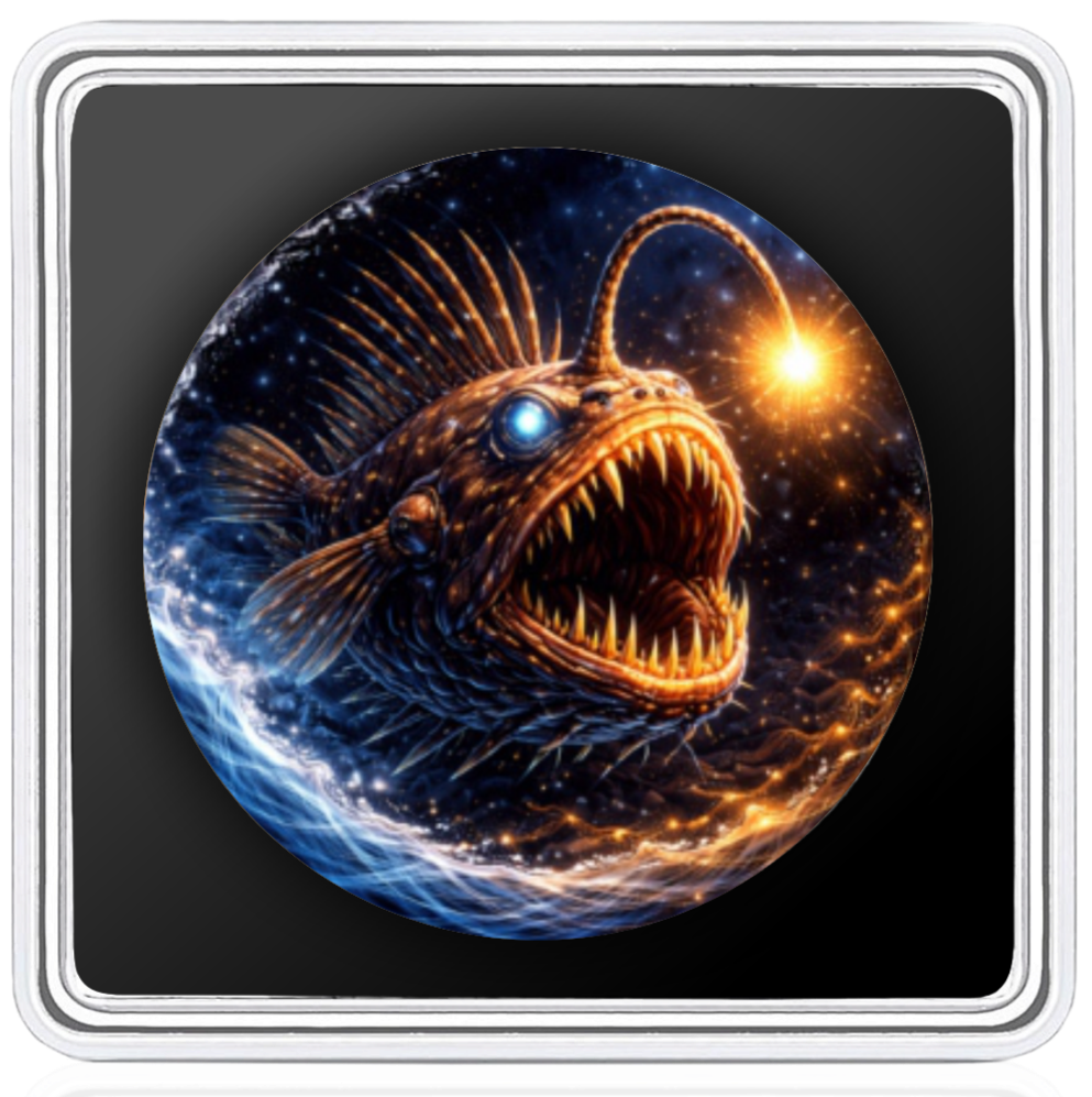 Anglerfish: Deepsea Monsters Series - 1oz .999 Silver Coin - 1$ usa 2026