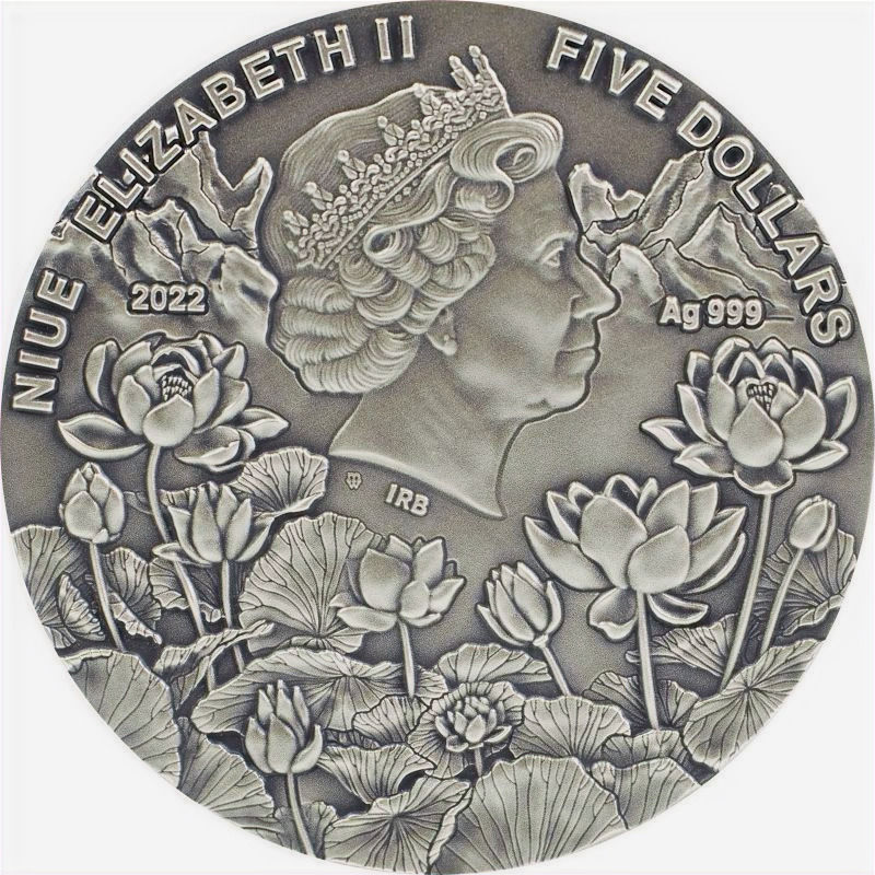 Miniatura: SHAMBHALA Legendary Lands 2 Oz Silver Coin 5$ Niue 2022