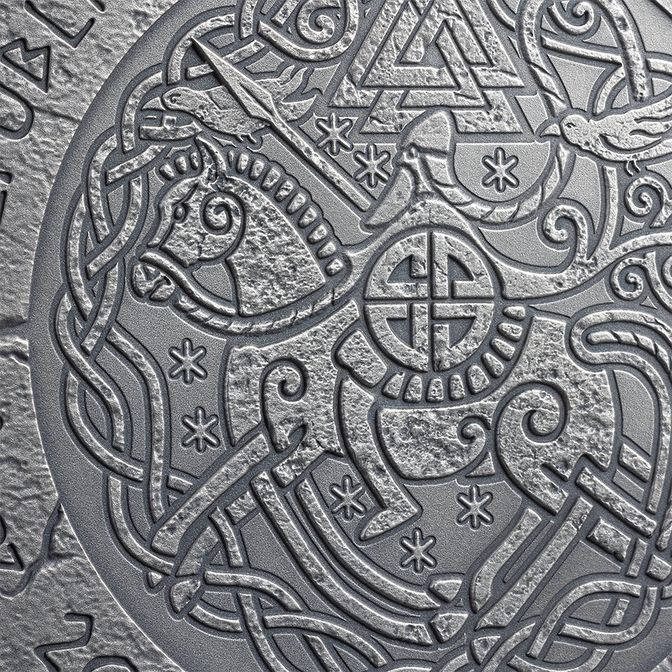 Miniatura: FREYDIS EIRIKSDOTTIR - The Way to Valhalla - 2oz Silver Coin 2000F Cameroon 2024