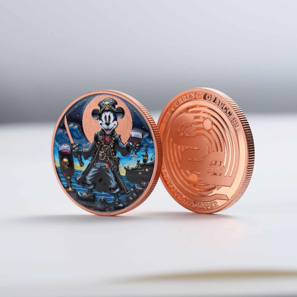 Miniatura: Pirate Willie Colorized 33.5g Copper Round in Card