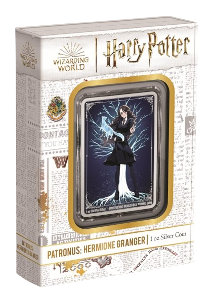 Miniatura: HARRY POTTER Patronus - Hermione Granger - 1oz Silver Coin $2 Niue 2024