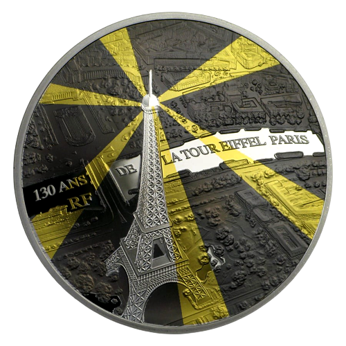 2019 Proof Silver €10 Treasures of Paris (Eiffel Tower) 130th anniversary