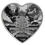 Thumbnail: Dragon & Phoenix Heart Shaped 1 oz Silver Coin 5000 Francs CFA Chad 2024