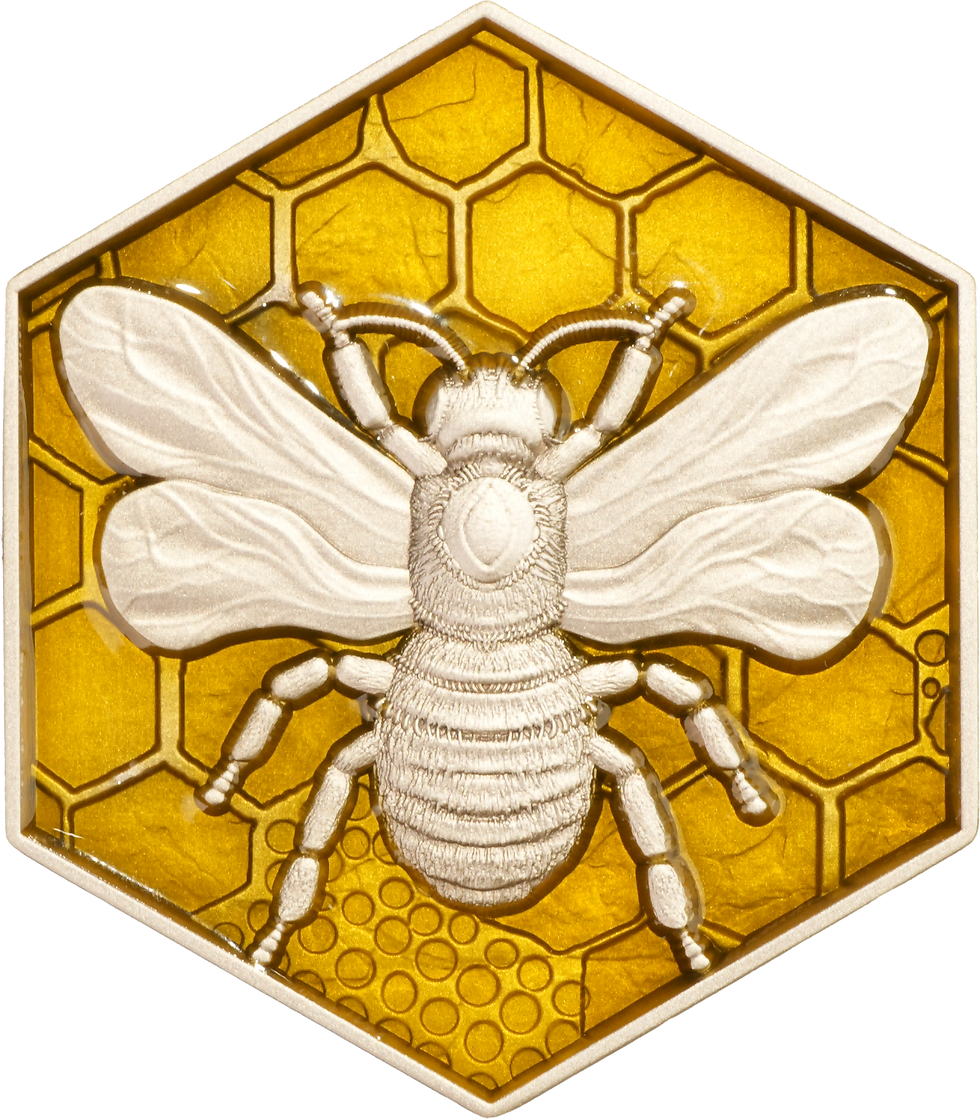 Miniature : The Bee - 2oz .999 High Relief Silver Coin - 2000 Francs CFA Cameroon 2025
