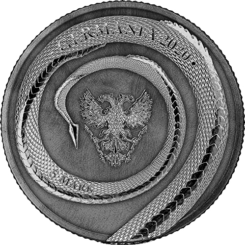 Miniatura: FAFNIR GEMINUS Dragon Metallic Color 1 Oz Silver Coin 5 Mark Germania 2020