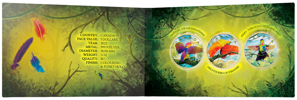 Miniatura: Colors of Paradise Funky Holo i efekty kolorowania - 3 x 1 oz 2022 Liść klonu