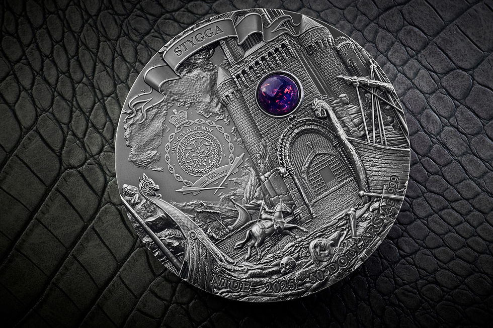 Miniatura: Lady of the Lake - The Witcher Book Series, 1kg Kilo High Relief Silver Coin - $