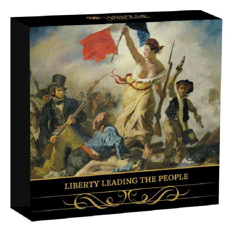 Miniature : LIBERTY LEADING THE PEOPLE Silver Coin Digital Printing 500 Francs Cameroon 2022