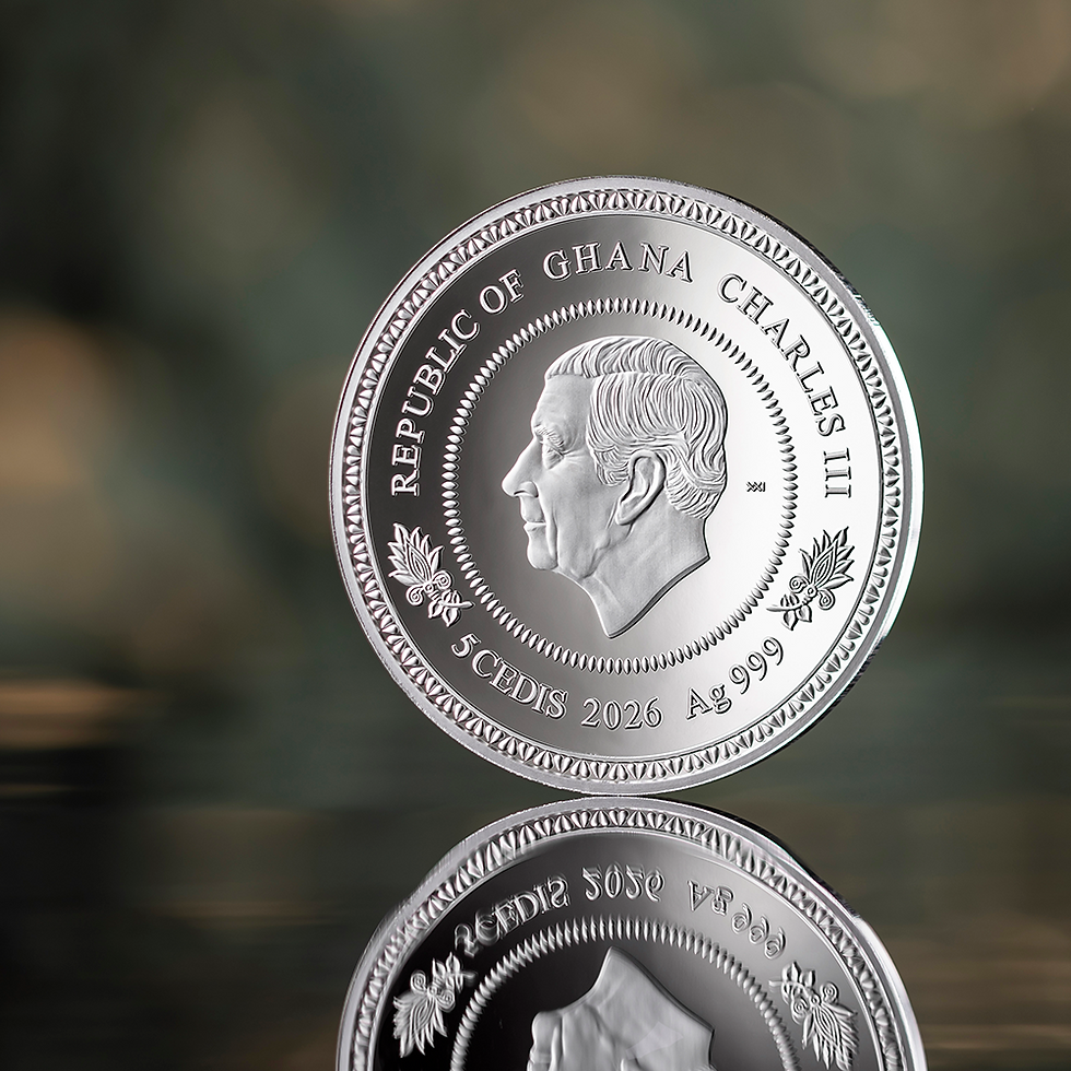 Thumbnail: Summer: Tree of Life 1 oz Proof-like Silver Coin 5 Cedis Republic of Ghana 2026
