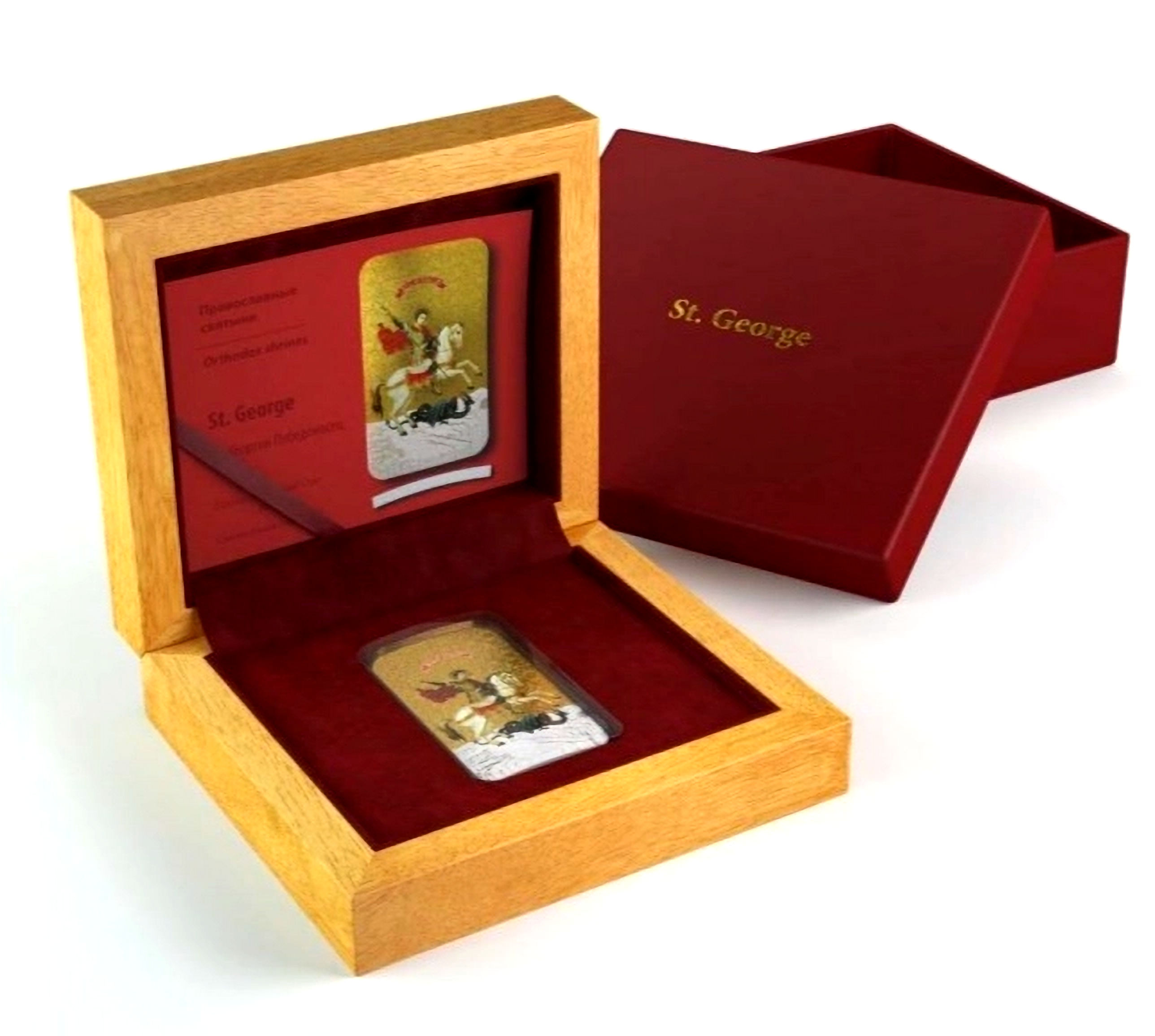 Niue Islands 2014 $2 icon St. George and Dragon High Relief 1oz Silver Coin