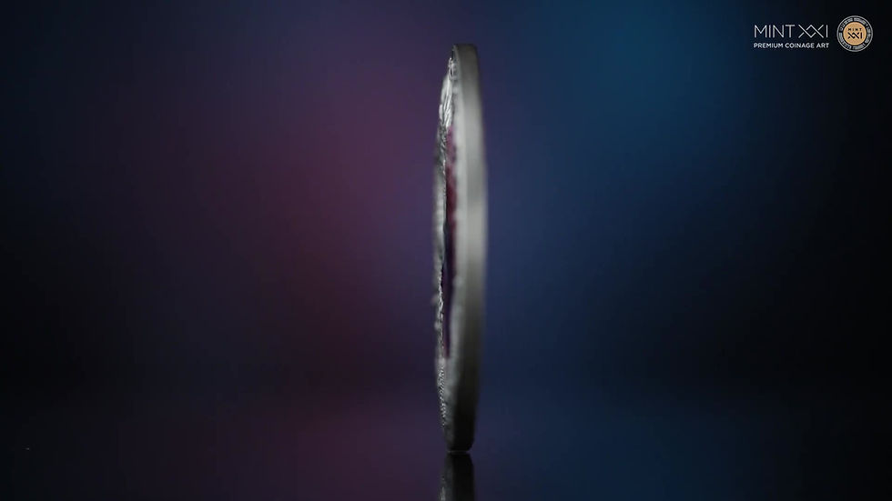 Miniatura: STONEGAZE BASILISK The Dragonology 2oz .999 Silver Coin 2000 Franc Cameroon 2025