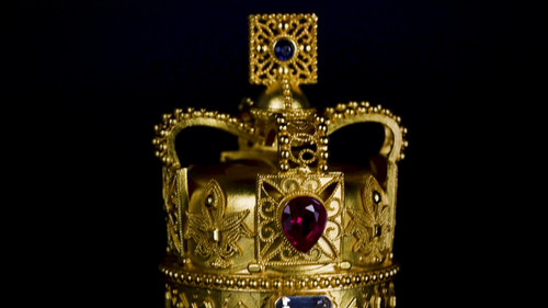 3D Crown 5oz .999 Silver High Relief Coin with Crystal Inlay