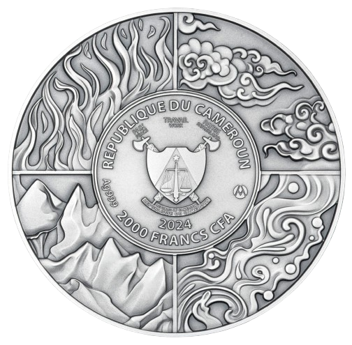 Miniaturbild: SYLPH - Elementals Series - 2oz .999 High Relief Silver 2000F Cameroon 2024