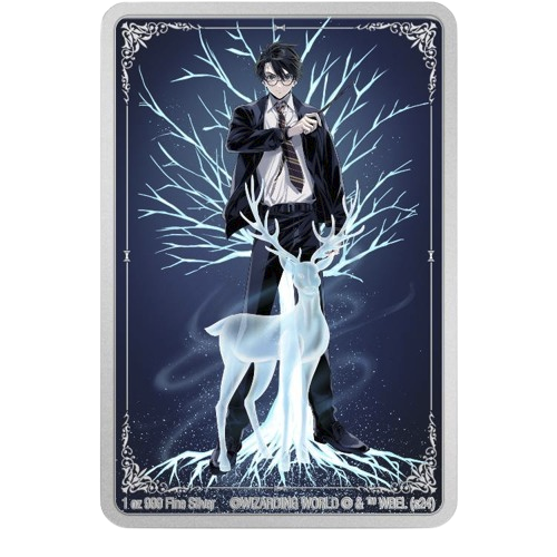 Miniatura: HARRY POTTER Patronus - 1oz Silver Coin $2 Niue 2024