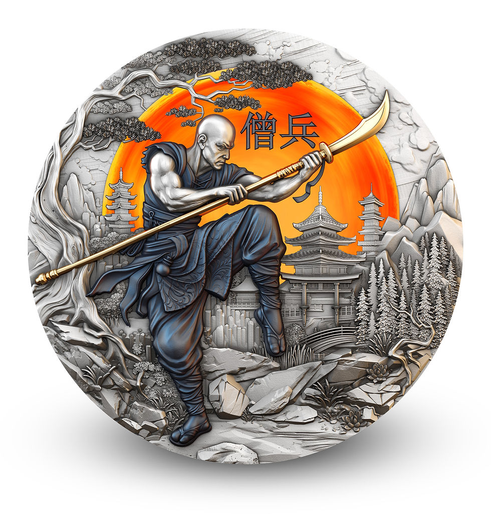 Miniatura: SOHEI - The Warrior’s Path Series - 2oz .999 Silver in High Relief $5 Niue 2026