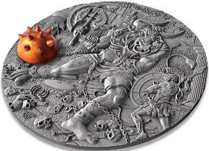 Miniature :  PRODUCT DESCRIPTION 2017 Niue $5 MINOTAUR Ancient Myths 2 Oz Silver Coin HIGH RELIEF