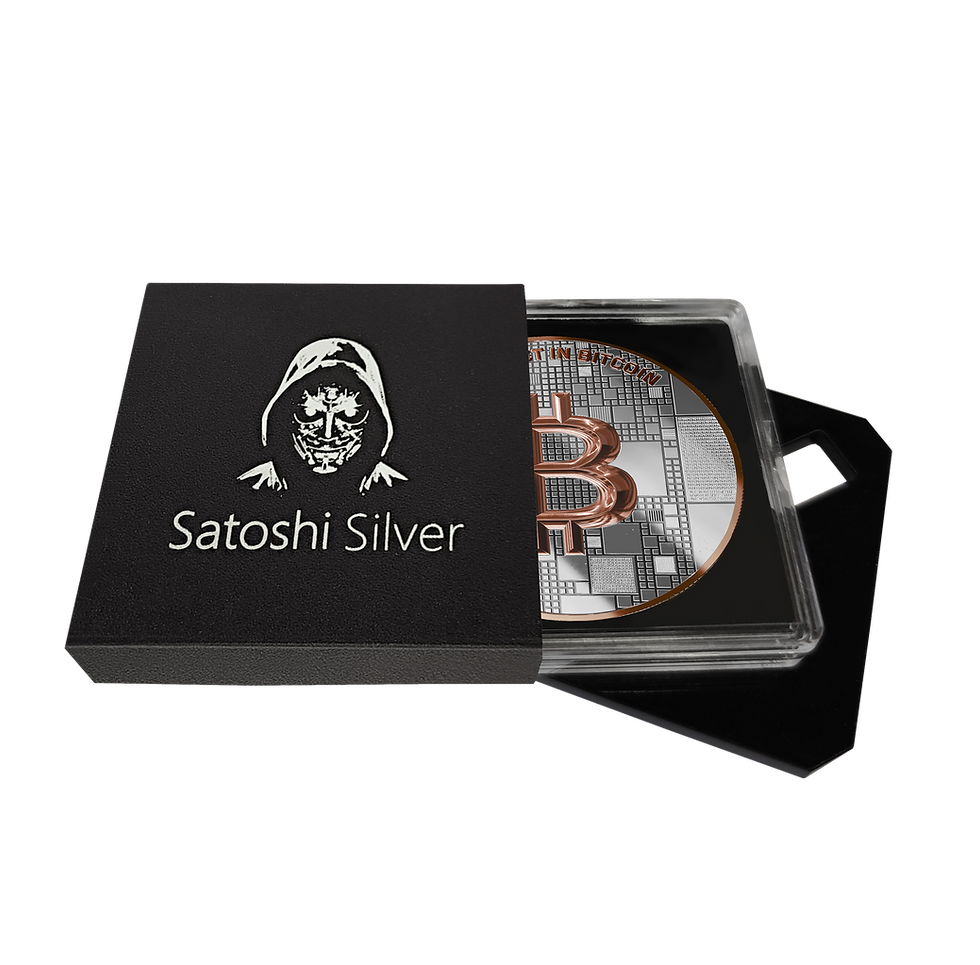 Miniatura: Project Crab: Rose Gold Edition Silver Coin Satoshi 2026 in ApoPaxx