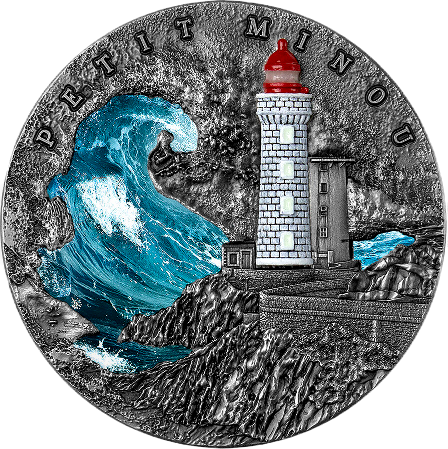 Thumbnail: LIGHTHOUSE PETIT MINOU 2 Oz Silver Coin 5$ Niue 2022