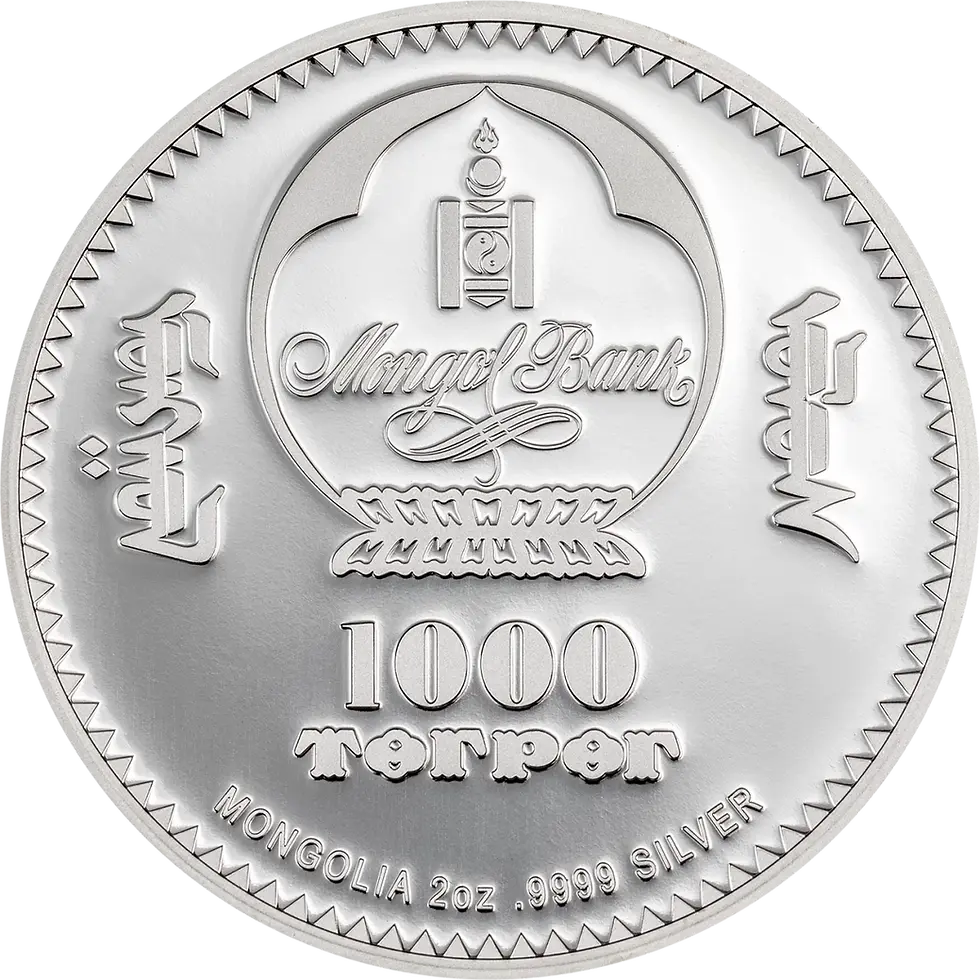 Miniatura: LILIES OF THE VALLY Egg Faberge Egg 2 Oz Silver 1000 Togrog Mongolia 2024