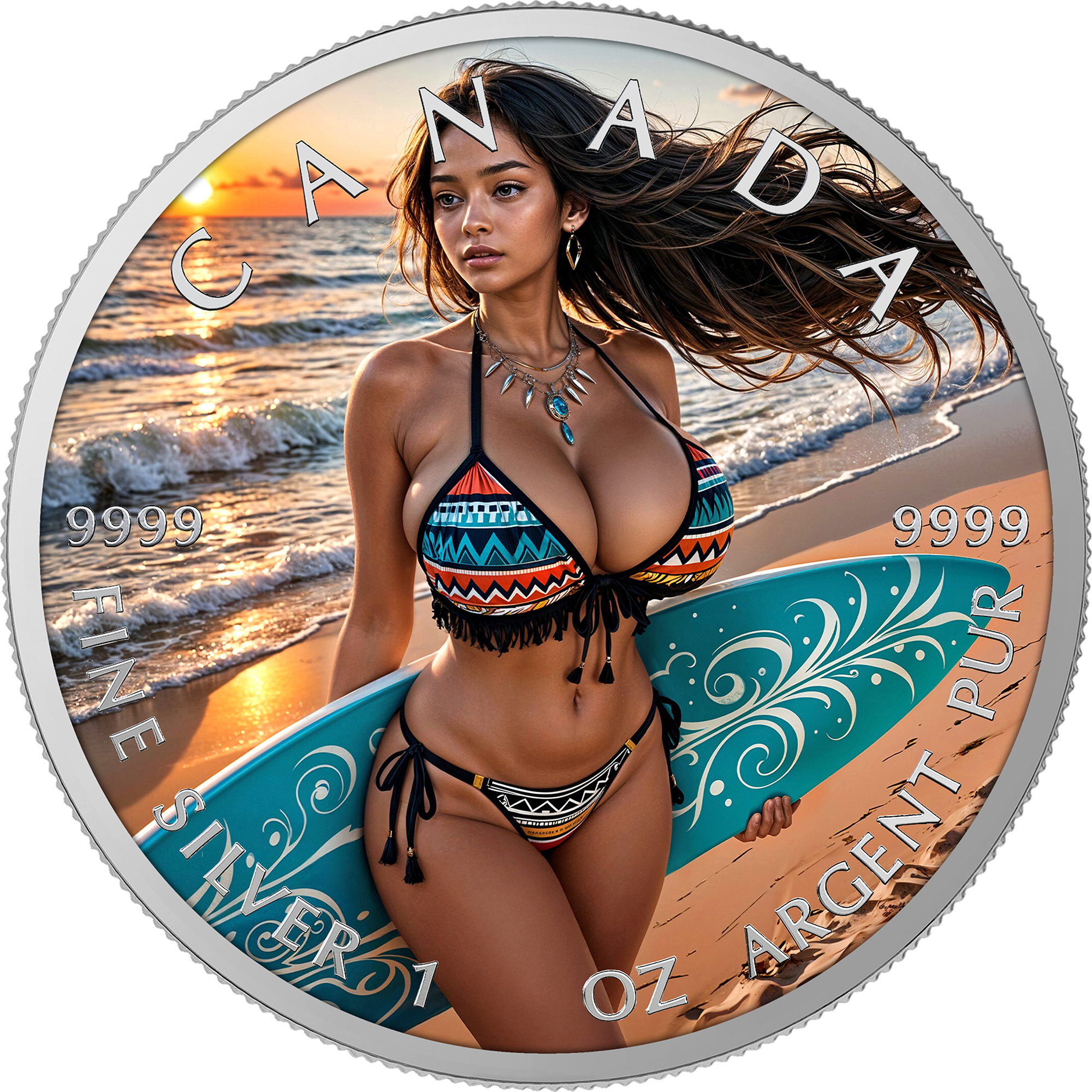 Hawaiian Holidays - 1 oz 999.9 Silver Coin 5$ Canada 2026