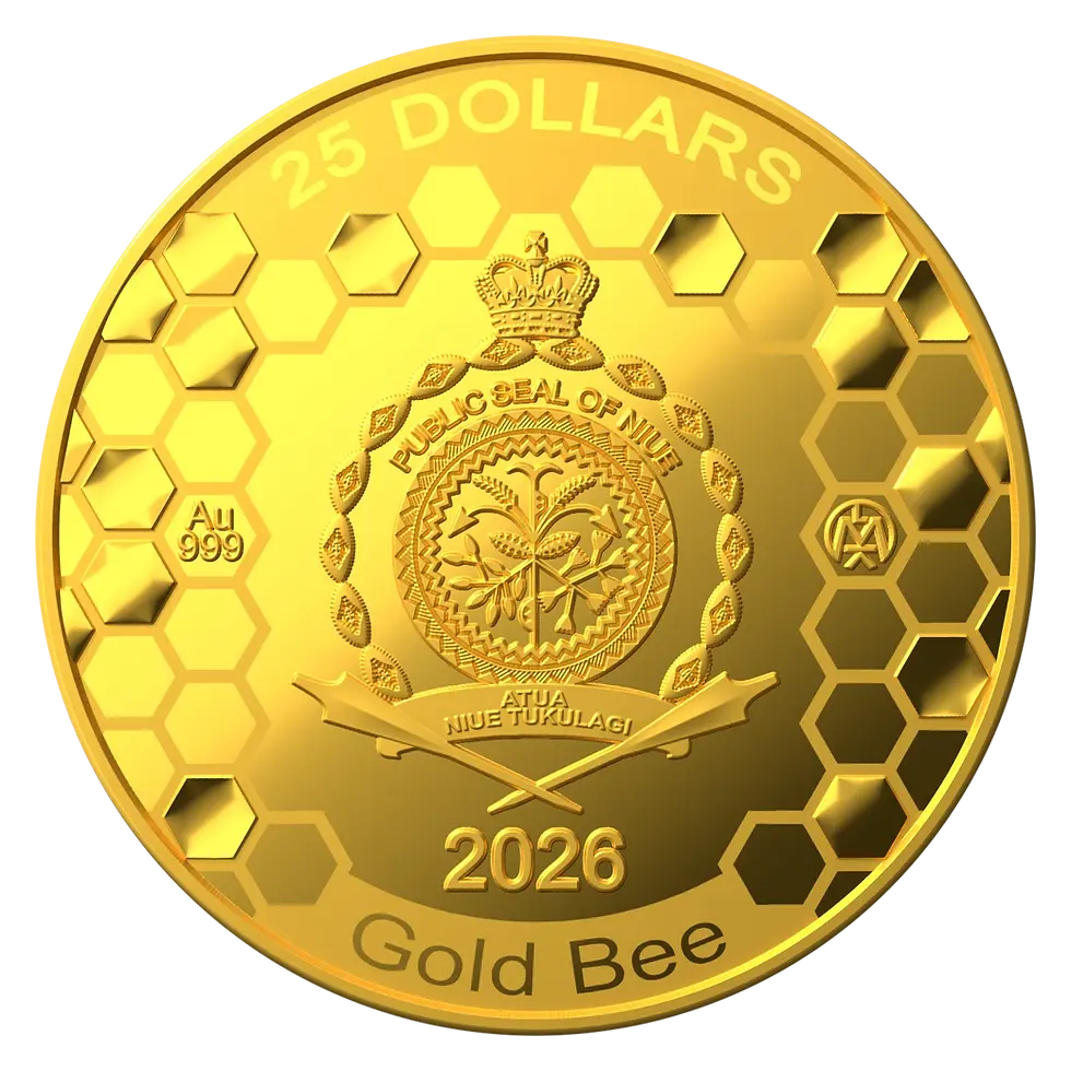 Miniaturbild: Gold Bee - 3,11 g .999 Gold Proof Coin - 25$ Niue 2026
