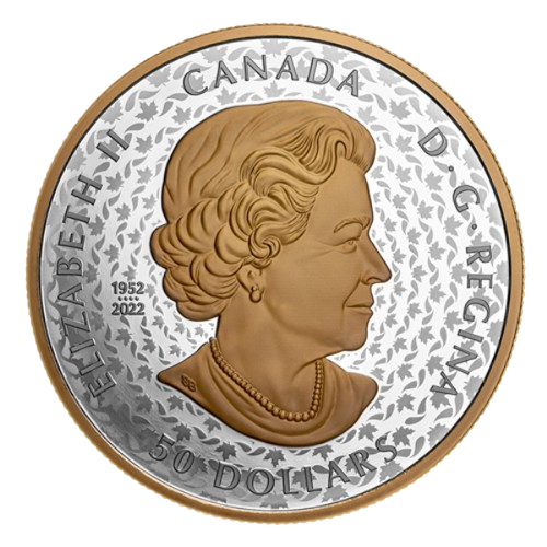 Miniatura: 2024 Canada $50 Peace Dollar UHR 5 oz Silver Coin