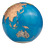 Miniatura: BLUE MARBLE Glow in the Dark Planet Earth 5 Oz Silver Coin 5$ Barbados 2024