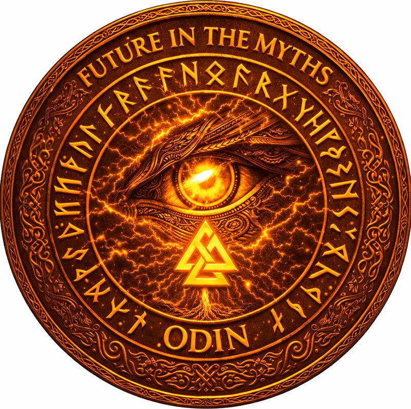 Miniatura: ODIN Future In The Myths Glow in Dark Edition 1Oz Copper Round Italy 2025