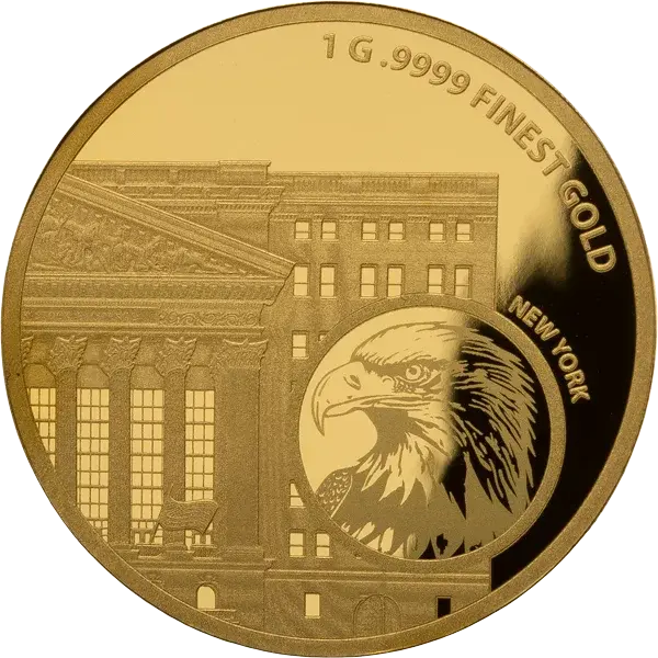 Miniatura: Global Stock Exchange – Asia Edition - 5 x 1g 999.9 Gold 2000 Francs Guinea 2025