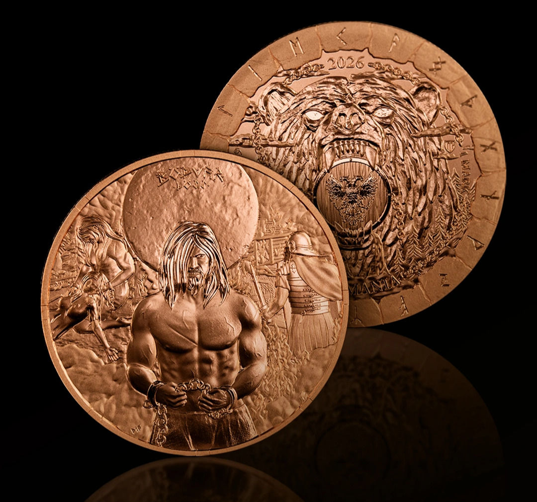 2026 Bodvar Saga: Loss 1 oz 999.9 Copper Bullion