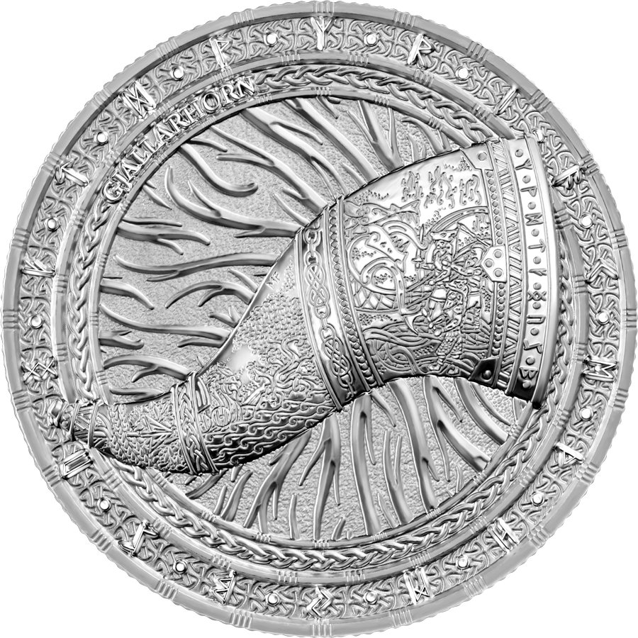 Miniatura: 2024 Artefacts: Gjallarhorn 1 oz Silver BU