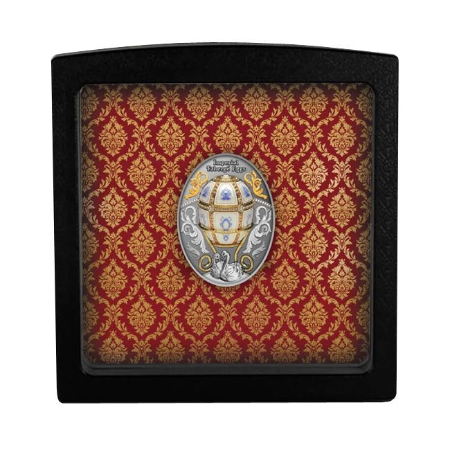 Miniatura: Twelve Panel - Faberge Eggs Series Coin With Crystal Insert - 1$ Niue 2021