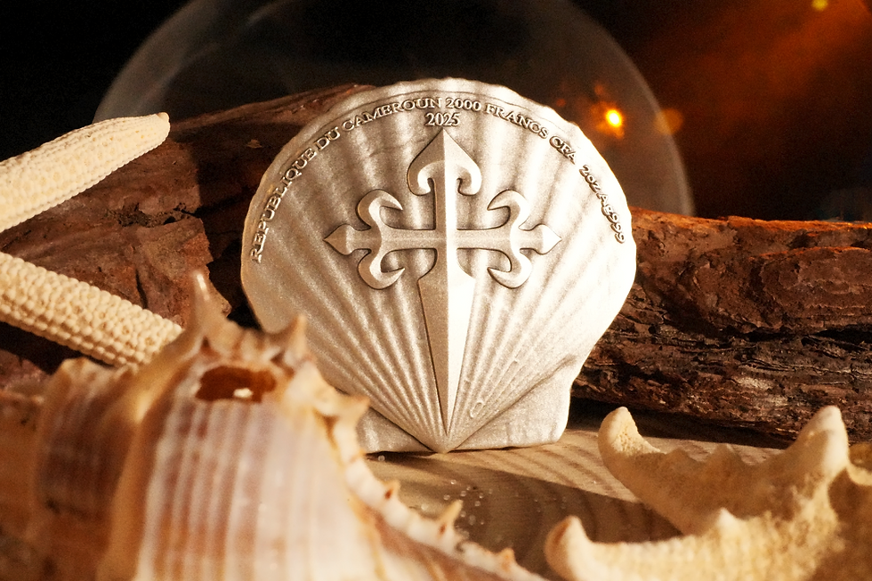 Miniaturbild: St. James: 12 Apostles Series Antiqued 2 oz Silver Coin 2000 Franc Cameroon 2025