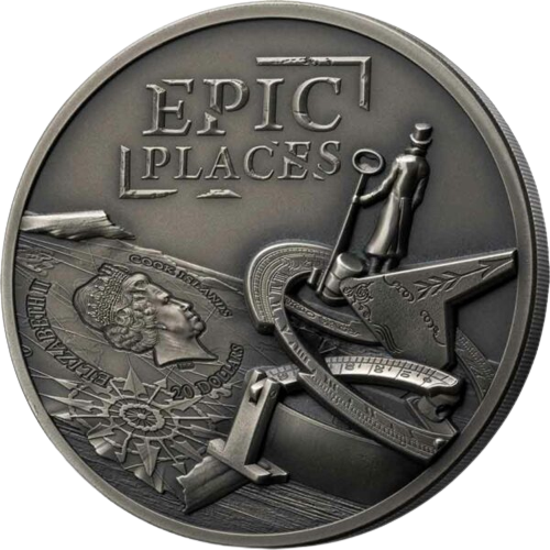 Miniatura: EL DORADO - Epickie Miejsca - Srebrna Moneta 3 Oz 20 $ Wyspy Cooka 2022