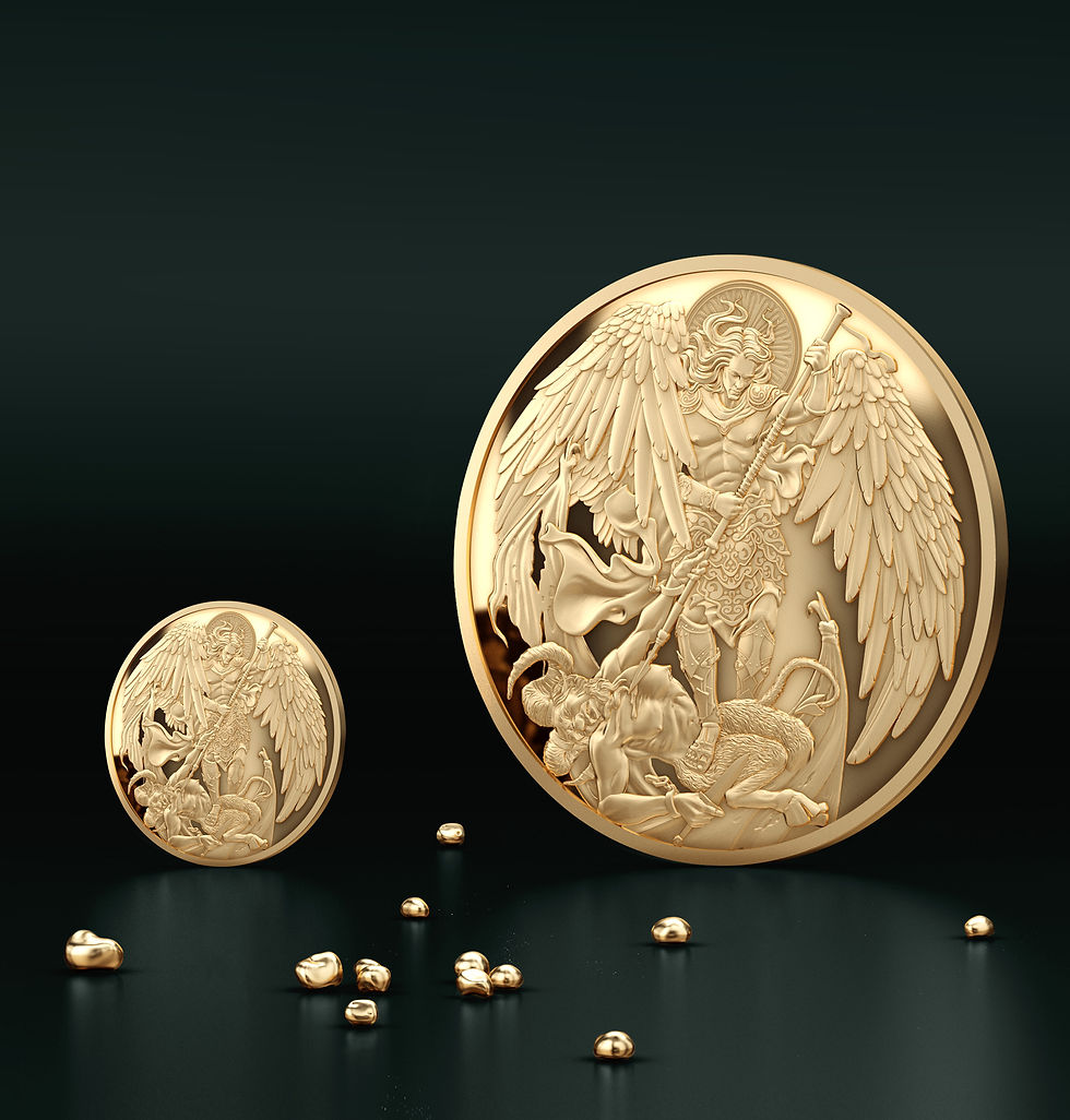 Miniatura: MICHAEL - 0.5g .999 Gold Proof Coin In Presentation Case  - 2$ Niue 2025