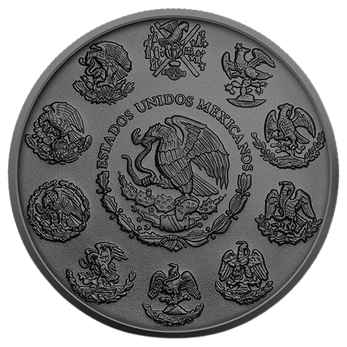 Miniatura: The Queen - 1oz Silver Colorized & Ruthenium Plated Coin Mexico Libertad 2023