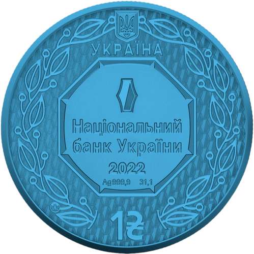 Miniatura: WIELKA UKRAINA - Duch Narodów 1 Uncja Srebra 2022
