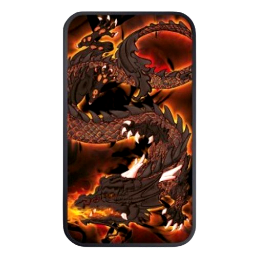 Miniature : 2023 1 oz $1 AUD Australia Silver Rectangle Dragon Burning Black Platinum Bar
