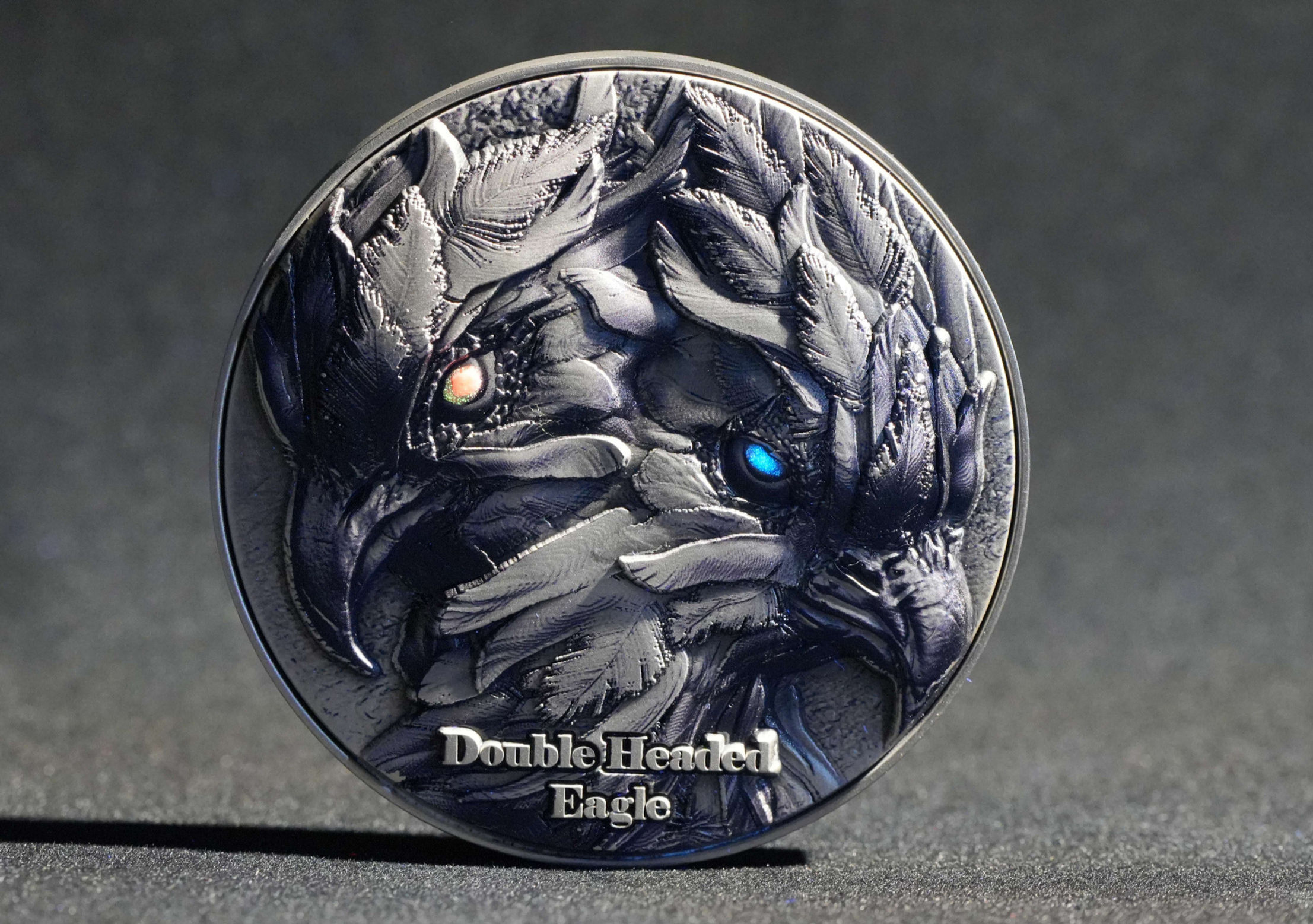 Double Headed Eagle - 2oz .999 High Relief Silver Coin - 2000F Cameroon 2025