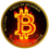 Miniaturbild: 2024 1 oz Niue Burning Bitcoin 24k Gold Gilded Colorized Silver Coin