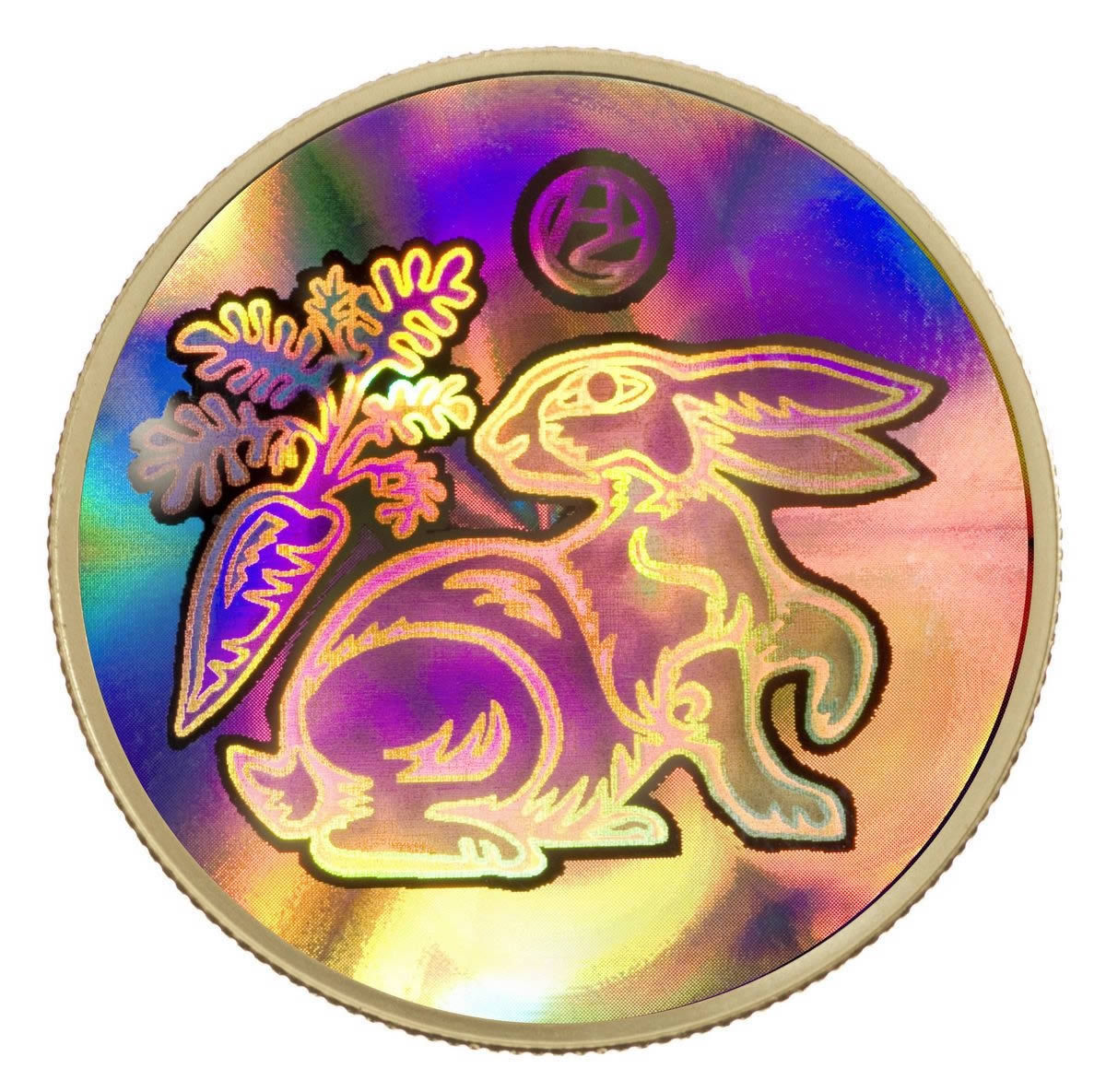 2011 $150 Canada Year of The Rabbit Hologram Gold Coin Royal Mint