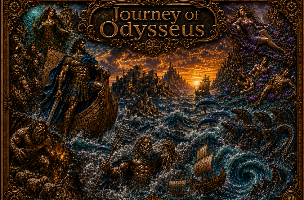 Miniature : JOURNEY OF ODYSSEUS 6 x 5 Oz .999 Copper Medal Set 2026