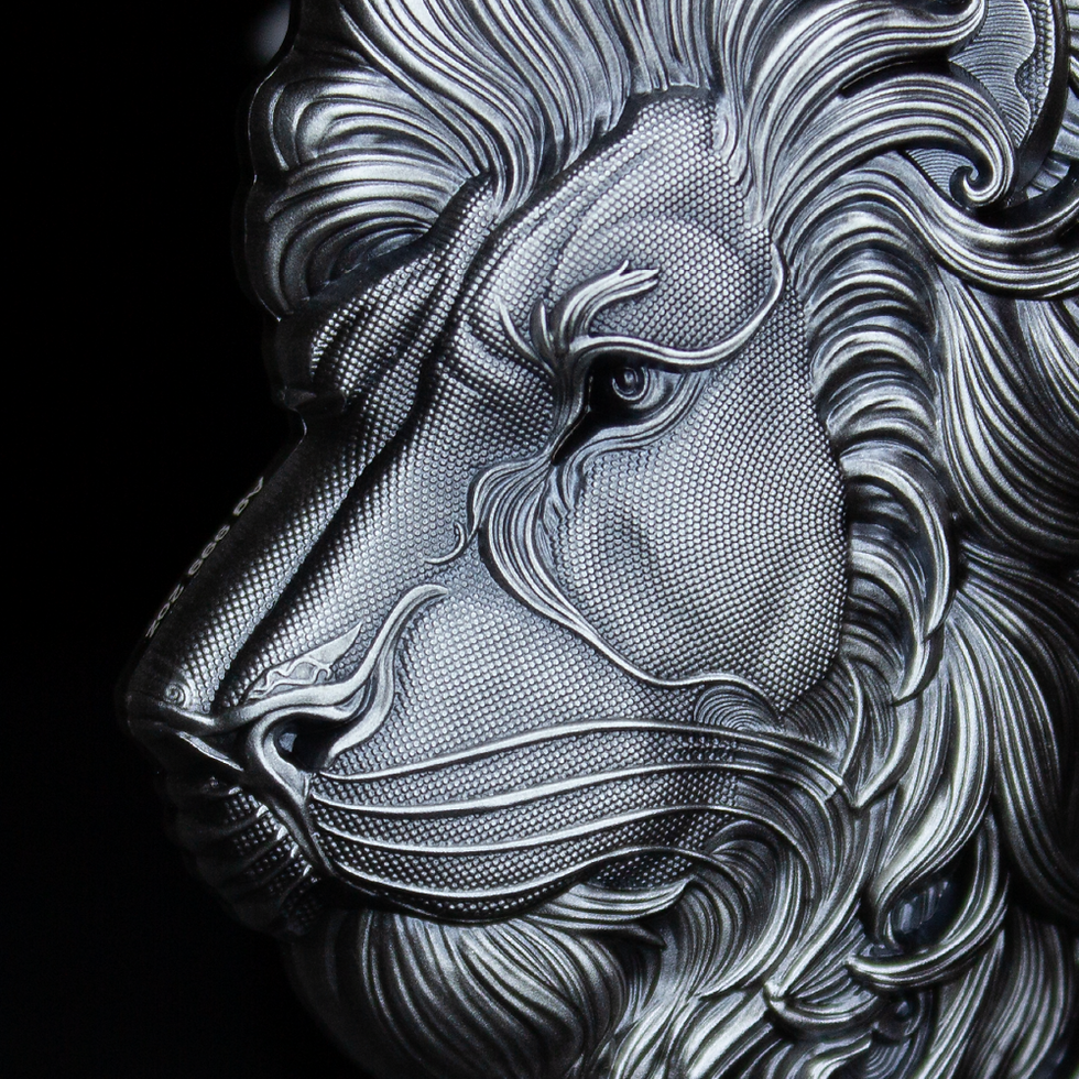 Miniatura: 2024 Korea The Lion Stacker 2 oz .999 Silver Medal