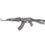 Miniature : 2024 Chad Assault Rifle Shaped Antiqued 2 oz Silver Coin