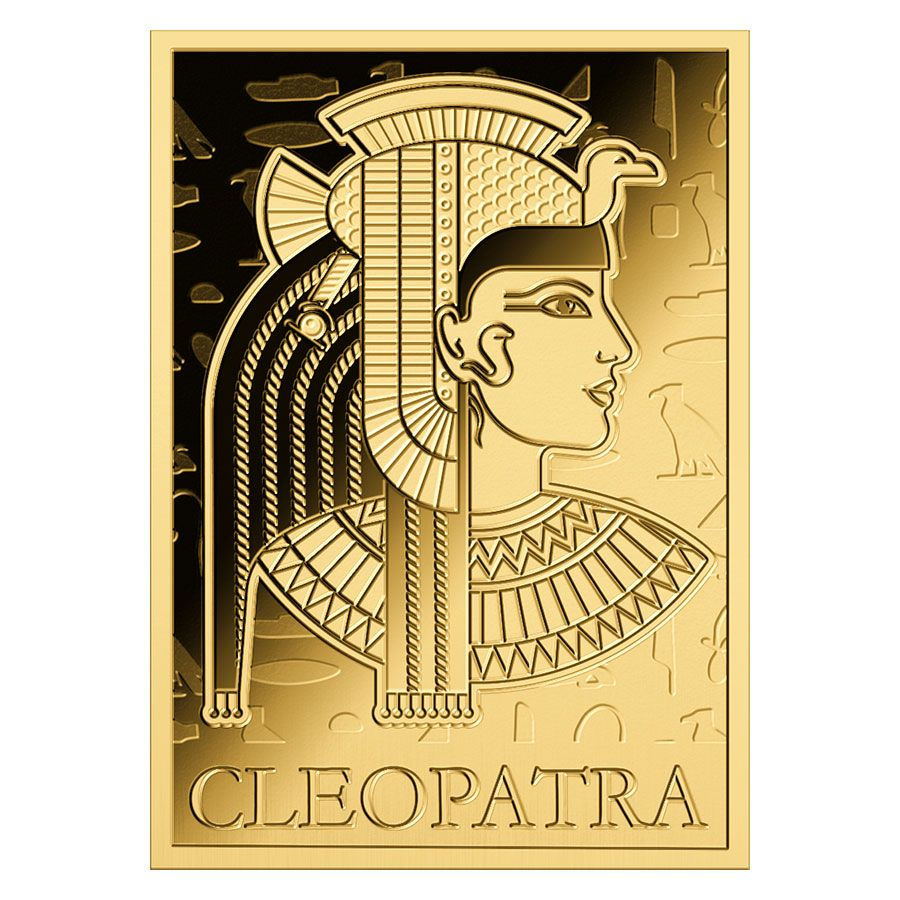 Miniature : 1/1000 oz 999 Fine Gold 3000 CFA Francs Chad Pharaohs Series – Cleopatra Coin
