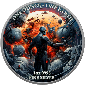 Thumbnail: Fiji 2022 1 oz Earth Artificial Intelligence Apocalypse